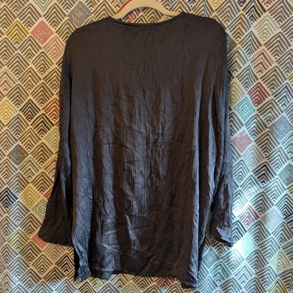 EILEEN FISHER vintage 1990's silk top jacket M - Picture 4 of 8